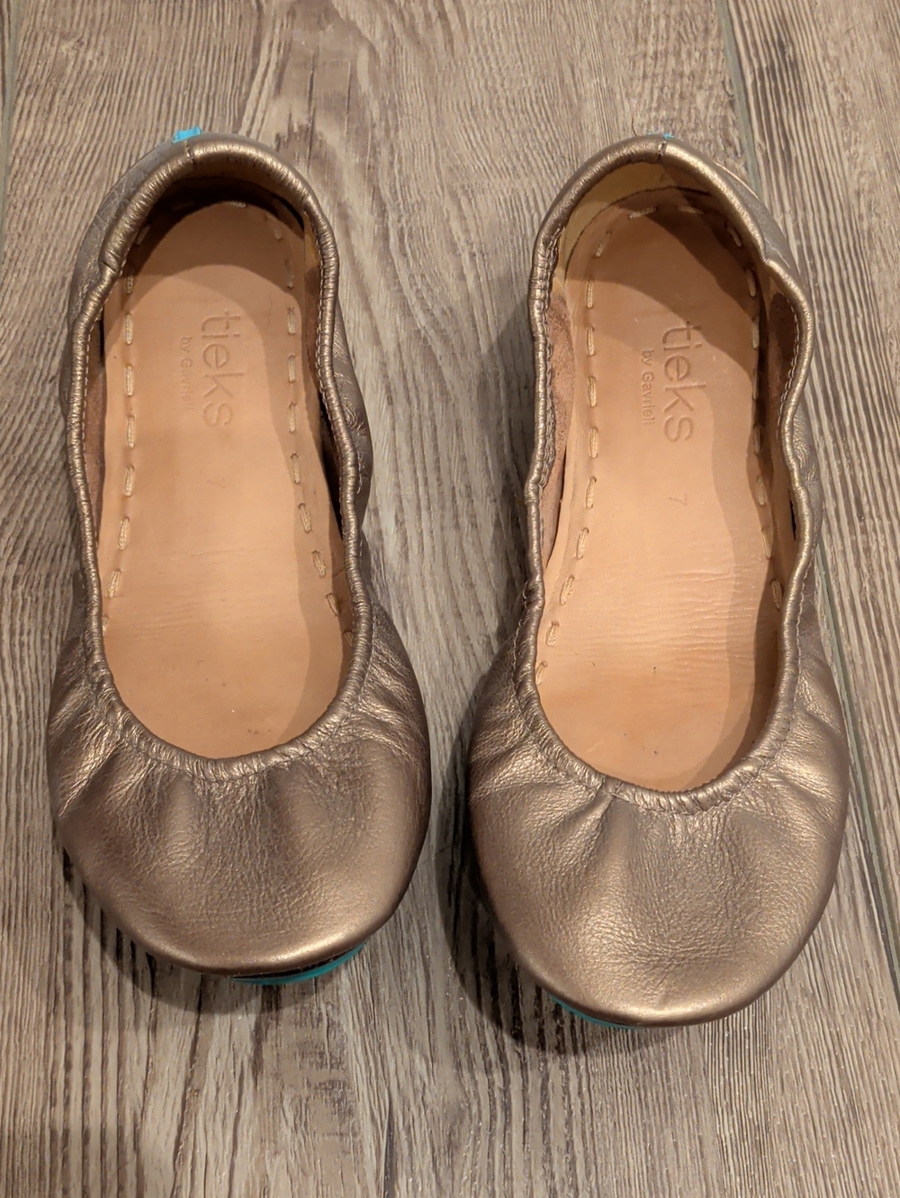 Tieks Metallic Gold Ballet Flats